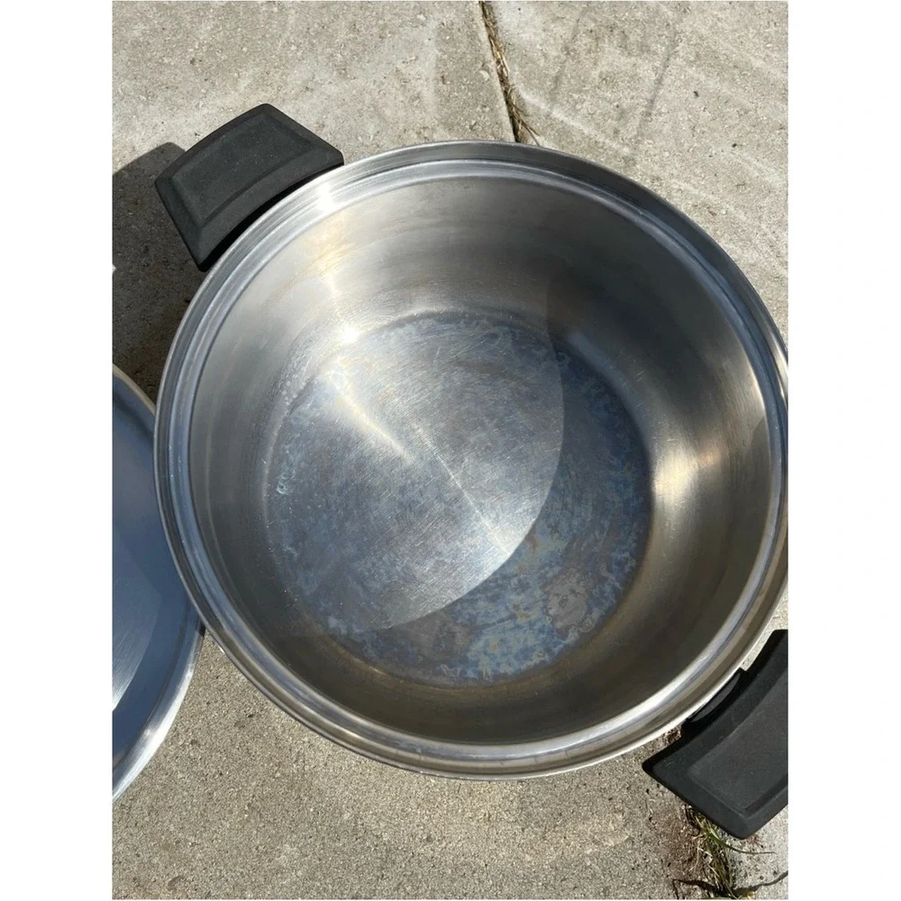 Kitchen Craft Americraft 4 Qt Quart Stock Pot Stainless Steel USA With Lid